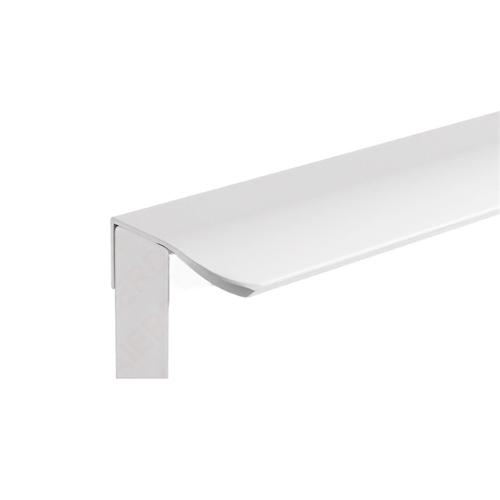 OZLCUA Concealed Handles Long Furniture Handle Invisible Aluminum Alloy Cabinet Pulls Drawer Knobs Handles Kitchen Cupboard(Arc Corner-White,Length 500mm)