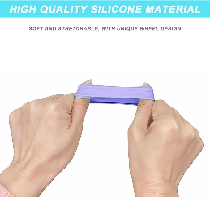 Image of Suitcase Wheel Cover Set of 8 Piece- Noise Reduction, Anti Scratch & Shock Absorption Silicone Protector Fits Most Trolley Luggage Bag & Office Chair