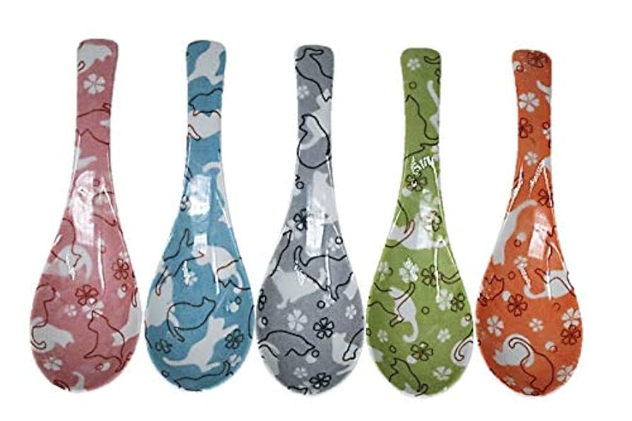 ミシャコシャ　ねこ　オブジェ　レンゲ　匙　スプーン　陶器 ミシャコシャ ねこ オブジェ レンゲ 匙 スプーン 陶器