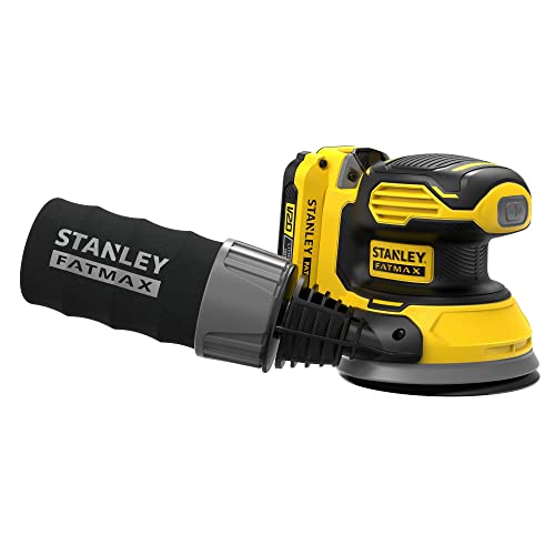 STANLEY FATMAX SFMCW220D1S-QW Lijadora rotorbital 18V 12.000 rpm Incluye bolsa de transporte batería