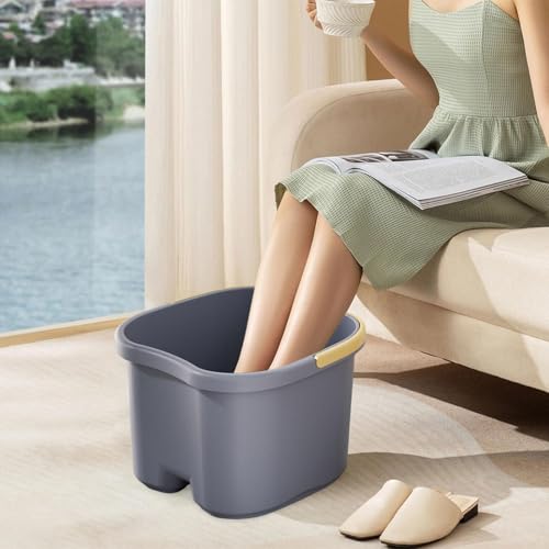 Bañera para pies SPA con masaje y portabilidad azul miniatura 5