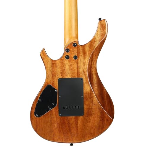 Image of Vault Artisan RG Premium Electric Guitar with Dual Alnico V Humbuckers - Roasted Maple Neck & Fretboard /Transparent Red Orenge Fade Flame Burst