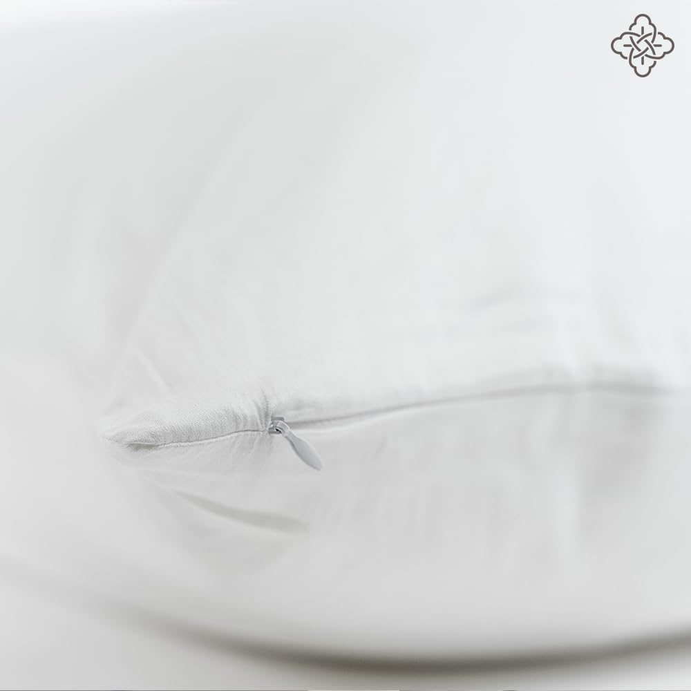 BIOWEAVES 100% Organic Cotton Body Pillow Cover for Body Pillowcases 300 Thread Count Soft Sateen Weave GOTS Certified with Zipped Closure - Image 2