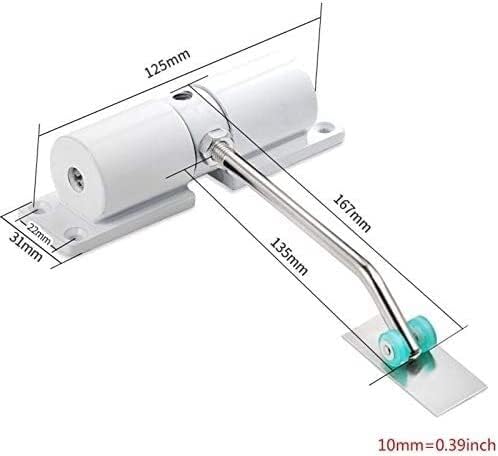 Automatic Door Closer,Door Closers, Automatic Silent Closing Hydraulic Invisible Household Simple Small Door Closers Buffer Closing Spring Door Closers