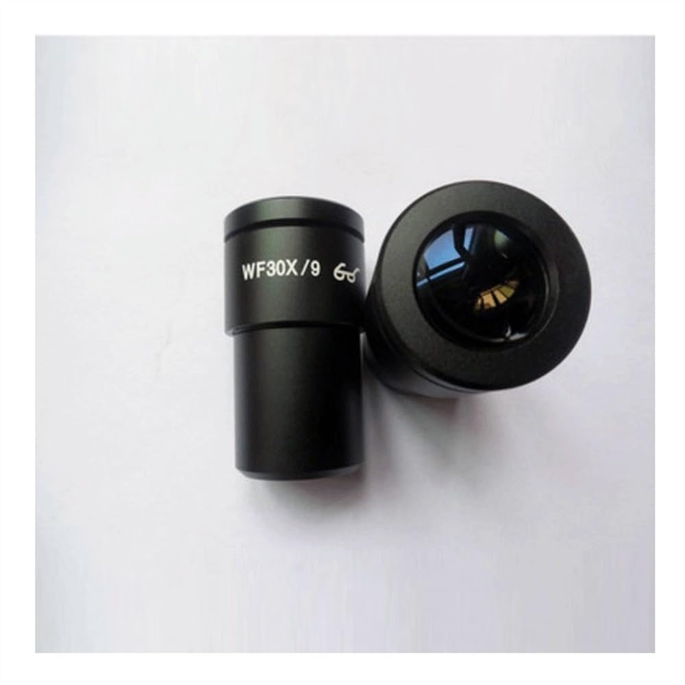Akcesoria do mikroskopu laboratoryjnego 2 szt. WF30X mikroskop stereofoniczny wysoki punkt oka okular szerokokątny okular wysokiej mocy (pole widzenia 9 mm rozmiar montażowy 30 mm)