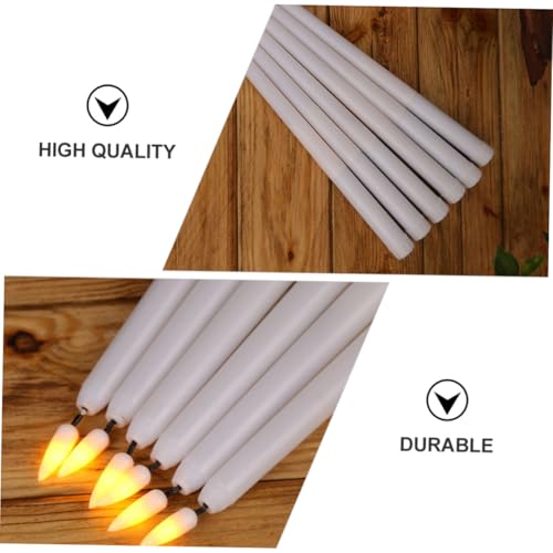 Lámparas de vela decorativas con parpadeo electrónico elegante de alta duración 6