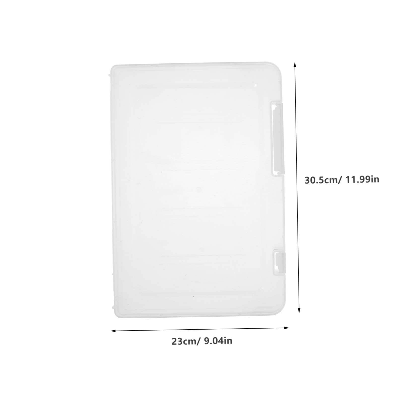 Paquete de 4 Cajas Portátiles de Almacenamiento Plástico para Documentos A4 8.5 X 11, Organizador Multifuncional Blanco para Oficina y Hogar