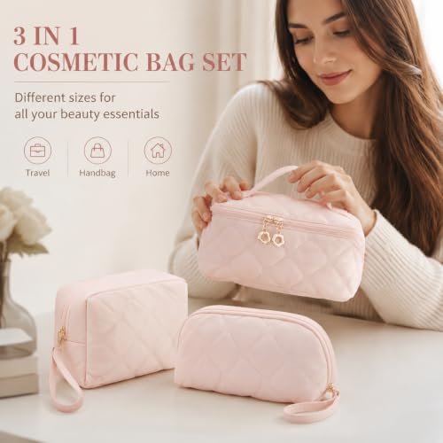 Makeup Cosmetic Travel Bag Set (Various Colors) - image 2