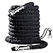 Battle Ropes for Home Gym Exercise: 1.5 Inch Diameter 40FT Length Workout Rope Exercise Rope Training Ropes with Protective Sleeve, Heavy Battle Rope For Workout Exercise Fitness & Strength Training