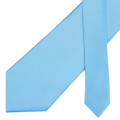 Image of GUSLESON Classic New 3.15 inch(8cm) Men's Solid Color Necktie Wedding Business Tie + Gift Box