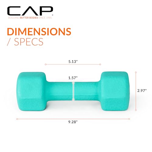 Image of CAP Barbell Neoprene Dumbbell Weights Pairs & Sets | Color Series