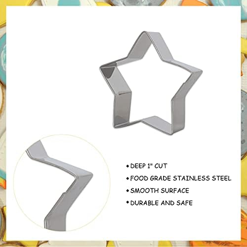 Space Cookie Cutters for Kids , Outer Space Fondant Stamper Set, Spaceship Astronaut Rocket Moon Star Planet Circle Pastry Biscuit Cake Baking Mold for Party Supplies