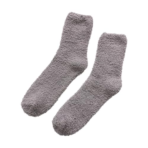 Generisch Chaussettes en laine pour homme - Bottes d'hiver thermiques - Chaudes, confortables - Rondes - Confortables - Chaussettes de travail pour homme et femme - 39-42 - Drôle (gris, taille unique)