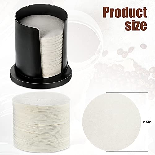2 Pack 700 Count Coffee Filter Paper Replacement Filters With Filter Holder White Round Disposable Paper Filters For Diy Coffee Compatible With The Aeropress Coffee And Espresso Maker (Black) #TOP2