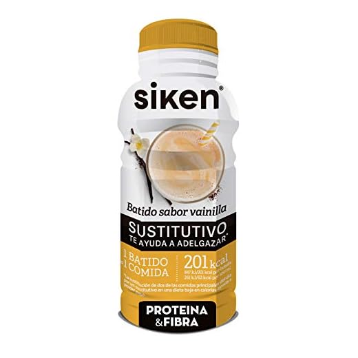 Siken - Batido Sustitutivo de una Comida sabor Vainilla, con Vitaminas y Minerales, Listo para Tomar, Ideal para Llevar - 325 ml