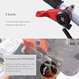 2.2kw Power Tillers, Petrol Tiller Rotavator Cultivator, 2 Stroke Petrol Engine Hoe, Cordless Lawn Scarifier w/4 Tiller Blades, Ideal Garden Tiller Rotavator for Soil Loosenin - Image 5