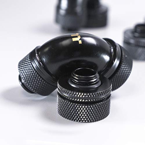 Image of Thermaltake Pacific DIY 16mm OD PETG Compression Fitting Kit Black - CL-W260-CU00BL-A