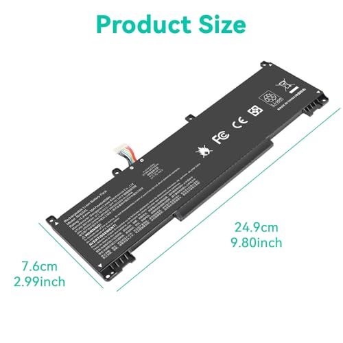 Image of 11.4V 45Wh RH03XL M02027-005 M01524-1D1 Laptop Battery for HP ProBook 430 440 445 450 630 640 650 G8 Series HSTNN-IB9Q HSTNN-OB1T HSTNN-DB0B HSTNN-UB7X M01524-2B1 M01524-AC1 (short style)