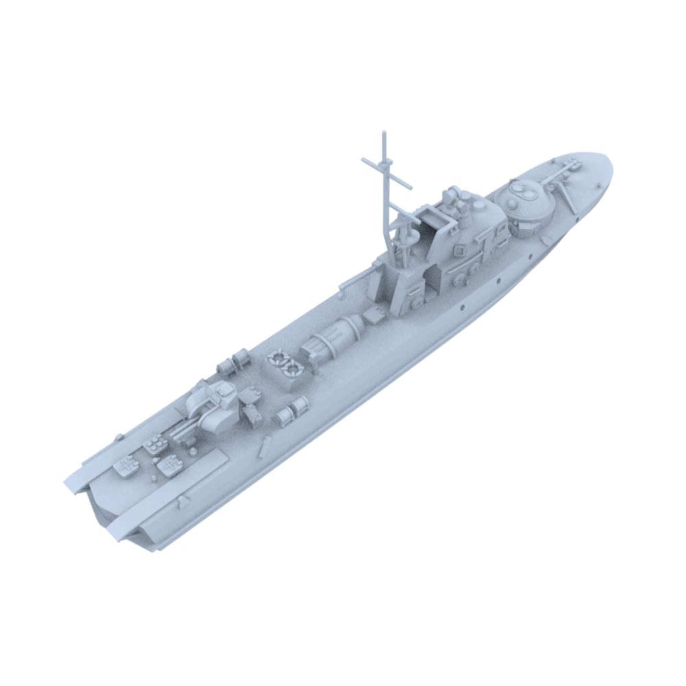 MRY-SFW SSC72769-A 1/72 zestaw do budowy modelu wojskowego sowiecka łódź patrolu granicznego Pr.1204, linia wodna