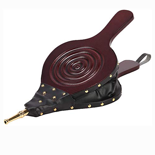 Macabolo Mini Wooden Hand Bellows Grill Fireplace Fan Traditional Stove Lighter Fan