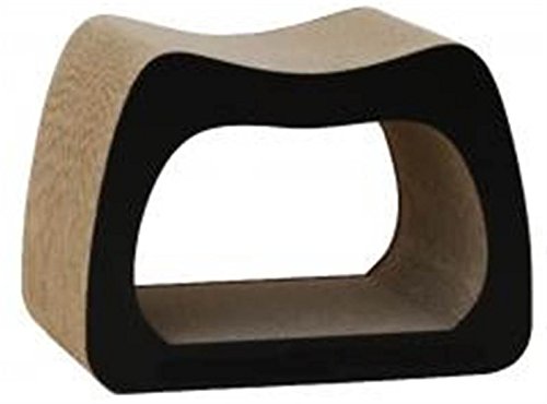 WouapyDeco Kaverno Cat Scratcher, Black