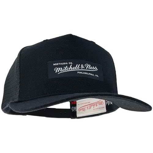 Mitchell & Ness OB Fuse Classic Red Trucker Snapback Baseballkappe, Schwarz