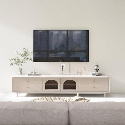 Image of Serplex 2 x 6.6ft Self-Adhesive PVC Cord Hider, Single Cable Cover, Cuttable Wire Organizer & Floor Cable Protector, Tangle-Free, Durable, Easy Install for Ethernet /Power /HDMI, Home & Office