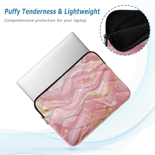 Funda para Laptop 13-14 Pulgadas Mármol Rosa Impermeable miniatura 5