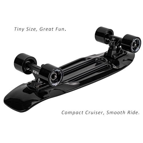 Image of KMX Skateboard 22 and 27 Inch, Classic Mini Cruiser Skateboard for Boys, Girls, Kids, Students, Adults, Teens, Mini Cruiser Board for Beginners and Advanced