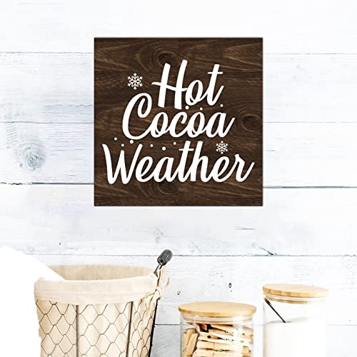 Cadeau de pendaison de crémaillère plaque murale Hello Winter en bois