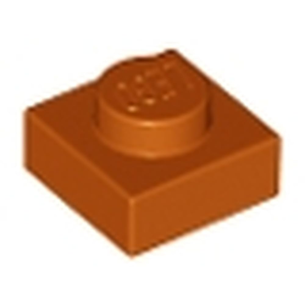 LEGO Brick Plate 1 x 1, Part 3024 (Dark Orange, 10, count) โ image 1