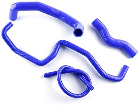 Miniatura 4 de JOIUYOLJ Kit de manguera de radiador de silicona de 3 capas compatible con Nissan Skyline 350Z Infiniti G35 2003-2006 (azul)
