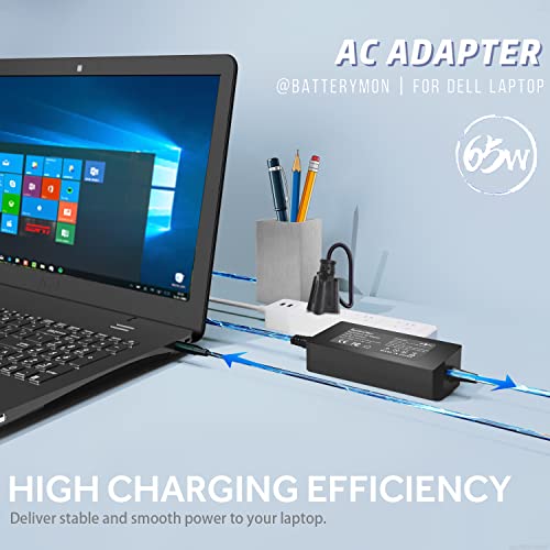 Batterymon 65W 45W Laptop Charger For Dell Inspiron 15 14 13 11 5000 7000 3000 Series 5555 5558 5559 5755 5758 3552 3147 Xps 13 9350 9333 Ultrabook #TOP1