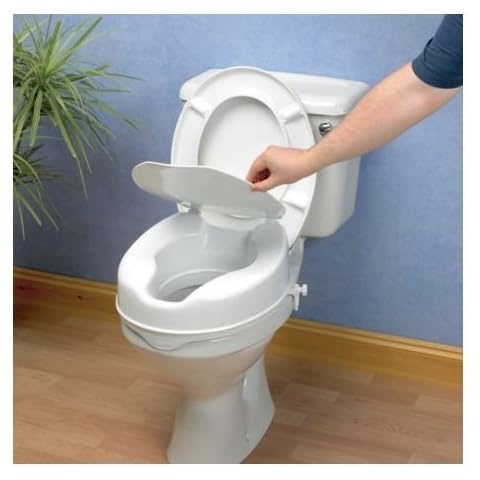 RDK Mobility 2" RAISED TOILET SEAT COMES WITH LID EASY TO FIT Cover