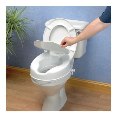 RDK Mobility 2" RAISED TOILET SEAT COMES WITH LID EASY TO FIT