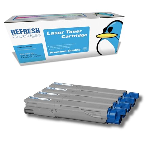 Image of Everyday Valuepack of Remanufactured 43459304/3/2/1 Toner Cartridge Replacements for OKI Printers