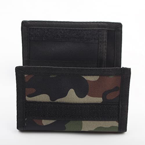 Nitort Wallet, Canvas Outdoor Sports Wallets For Kid, Lovely Wallet With Zipper For Kids- Front Pocket Wallet With Magic Sticker #TOP4