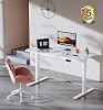 MAIDeSITe Adjustable Height Standing Desk Frame Two-Stage Desk Stand Sit-stand Table Workstation Ergonomic Workplace with Memory Smart Pannel (2 Stage|Dual Motor, White) T2 Pro #1