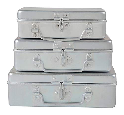 Image of Shiv Aluminium Multi-Purpose Pooja Peti Box (Silver, Size-12 )