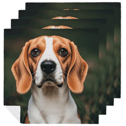 Servilletas de Tela Estilo Beagle Dog Pack 4 miniatura 1
