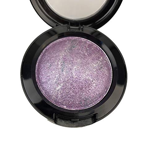Mallofusa Single Color Baked Eye Shadow Powder Palette In Shimmer 15 Metallic Colors Optional (Rose Purple) #TOP4