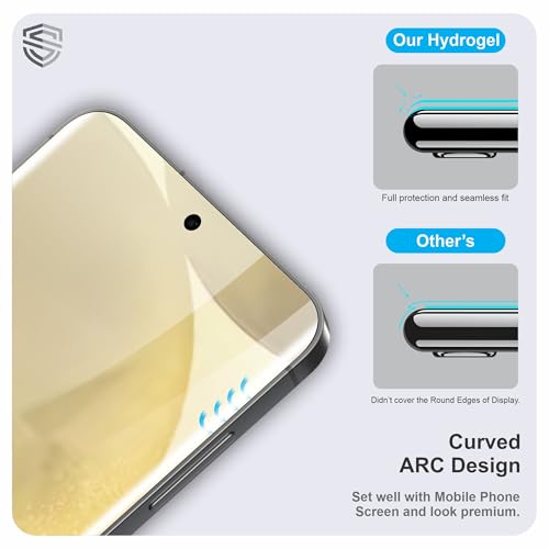 Image of TPU hydrogel Edge to Edge Screen Protector Guard For Samsung Galaxy S25 and Samsung Galaxy S24 (6.8 Inch) With Installation Kit | Fingerprint Compatible | Edge to Edge Coverage