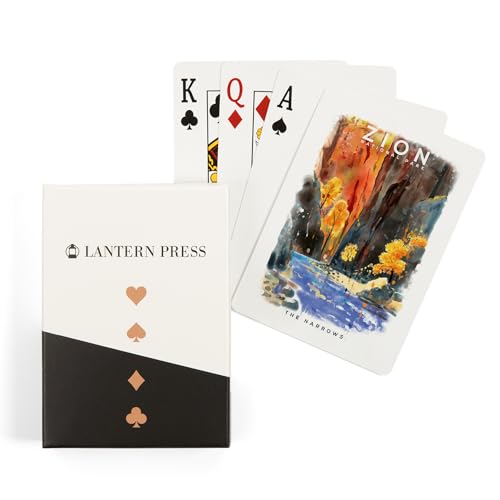 Lantern Press Zion National Park, Naipes Poker 52