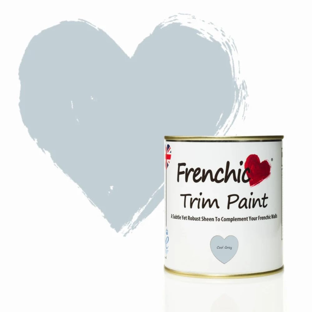 Frenchic A Good Clean Light-Grey With Blue Undertones Cool Grey Trim Paint With A Satin Sheen Finish - 500Ml