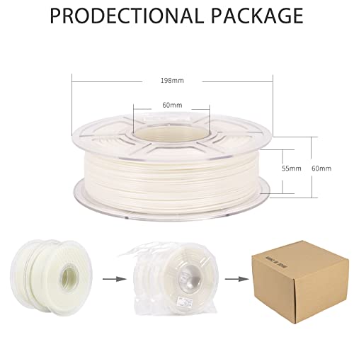 Image of iSANMATE 3D Printer Filament, PLA Filament Glow in The Dark Green and Blue, 1.75mm Dimensional Accuracy + /- 0.03 mm, 2kg Spool
