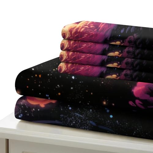 Parure de lit galaxie avec impression 3D et fermeture éclair invisible - 6