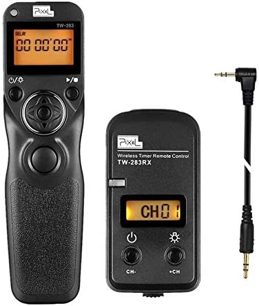Pixel LCD Wireless Shutter Release Remote Control TW283-DC0 Timer Remote Release for Nikon D40s D800E D810A D1X D2H D3X D3s D5 D4s D800 D810 D700 D500 D300 N90s F5 F6 F100 F90 F90X Fujifilm S3/S5 Pro