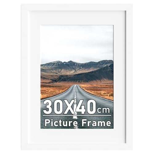 Image of 30x40cm Picture Frame with Removable A4 Mount, White 16x12 Photo Frames