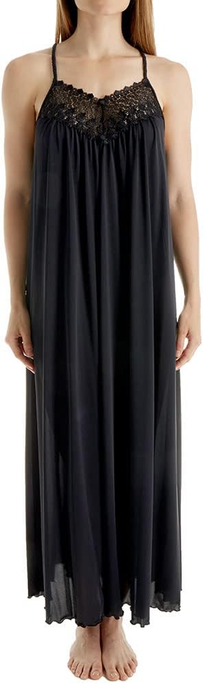 Shadowline Women's Plus-Size Beloved 53-Inch Braided Spaghetti Strap Long Gown