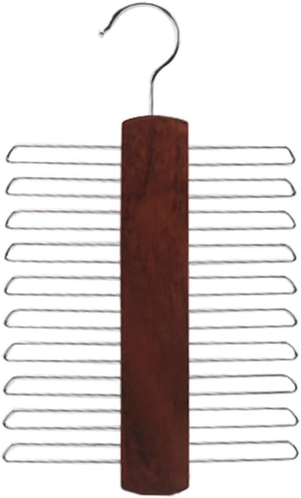 Ties Hanger Silk Scarf Belt Organizer Rack Wardrobe Wooden Storage Hanging Rack for Men Bedroom Home Organizers,D